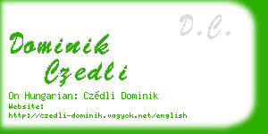 dominik czedli business card