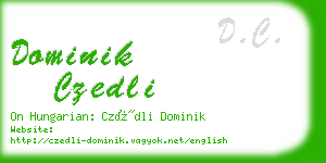 dominik czedli business card